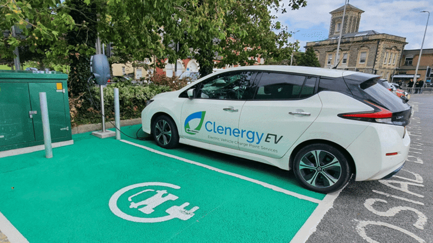 Clenergy EV Charging Bay in Carmarthenshire