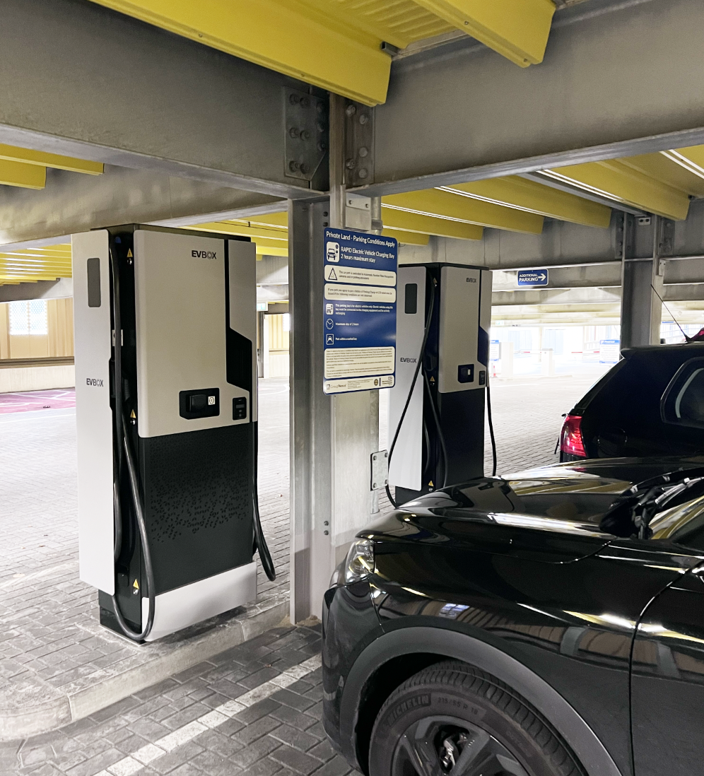 EV Box units in WH NHS