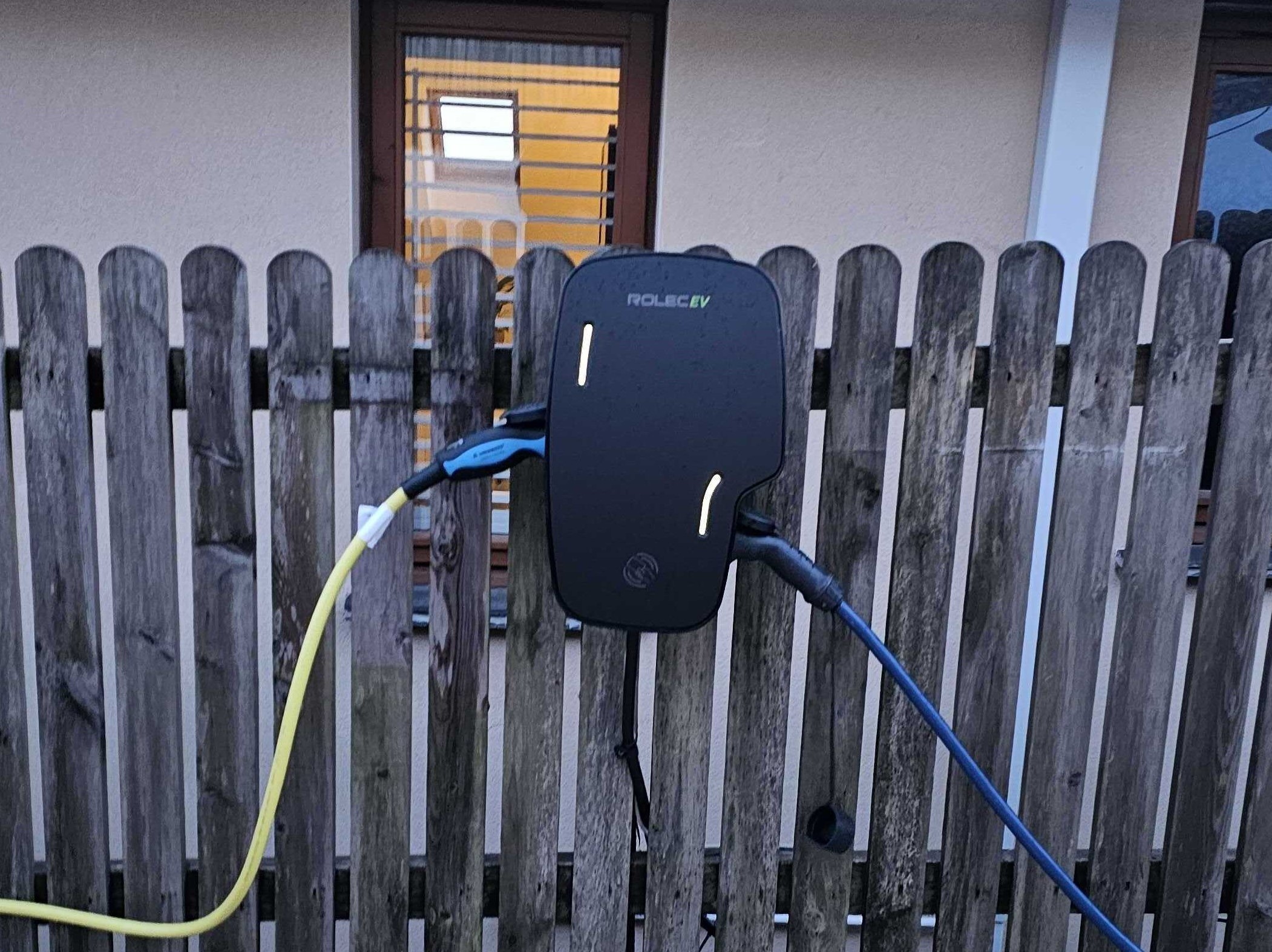 My Rolec EV home charger.
