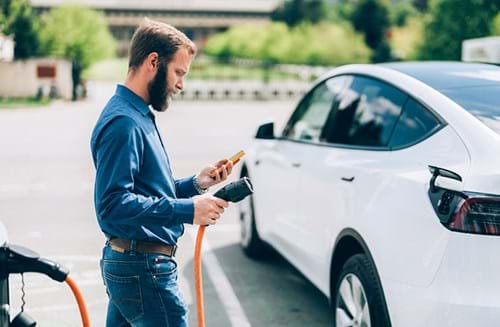 Charging vehicle