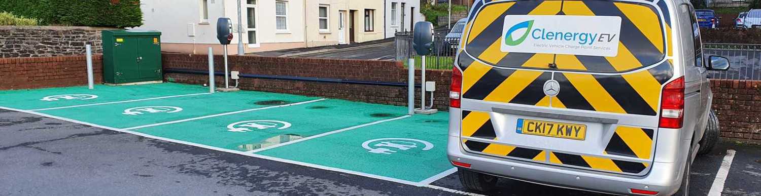 Charge point on St John's Street, Carmarthen