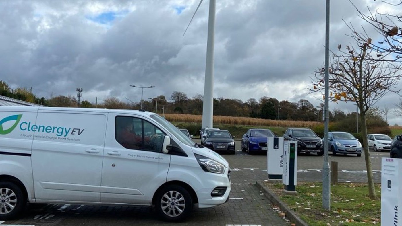 Charge point install by Clenergy EV
